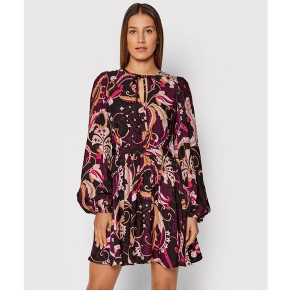 ❄️Ted Baker Rhabia Floral Dress - Purple - Picture 1 of 5